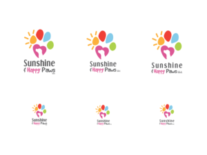 Sunshine and Happy Paws | Logo Design by folker