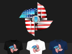 T-shirt design for a USA manufacturing company 