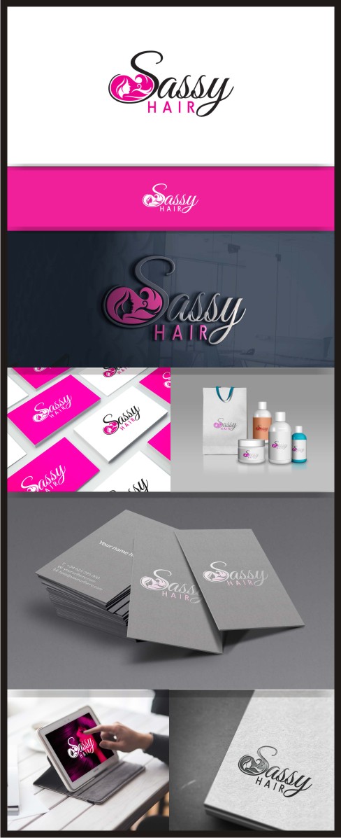 Design de Logo par hih7 pour Sassy Hair by TS INC | Design : #10544228