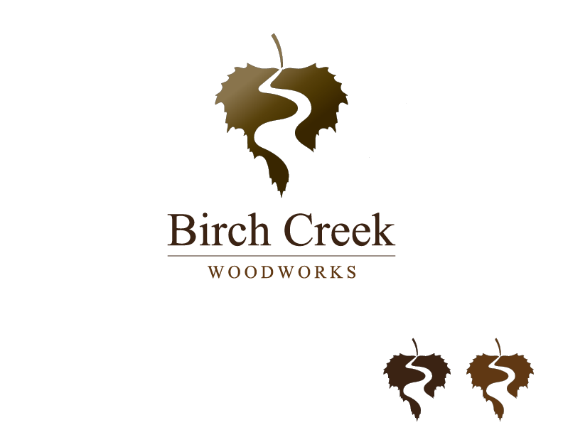 Logo Design by Psychartist for Birch Creek Woodworks | Design: #10486957