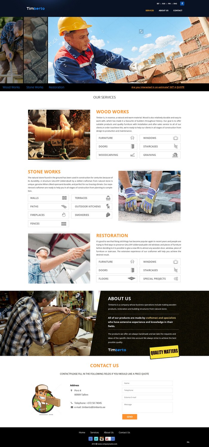Web Design by pb for this project | Design #10498433