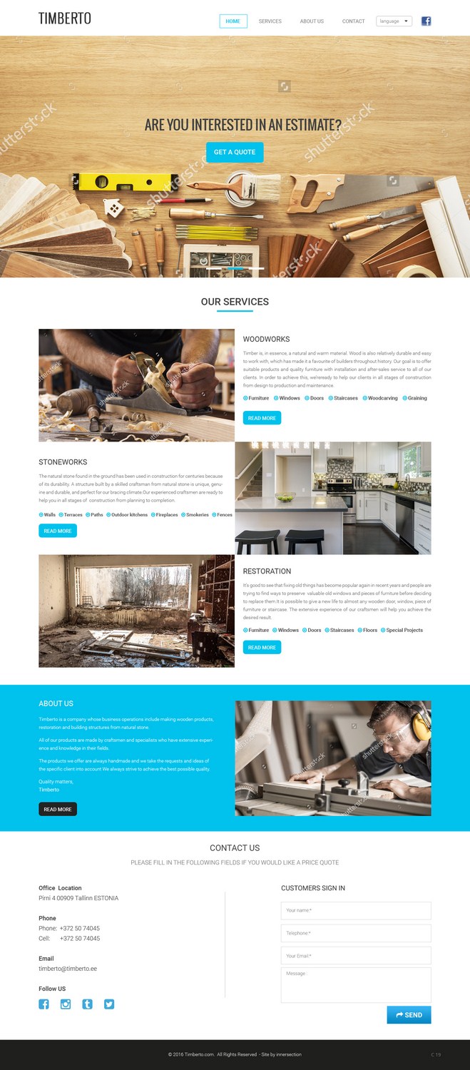 Web Design by pb for this project | Design #10498435