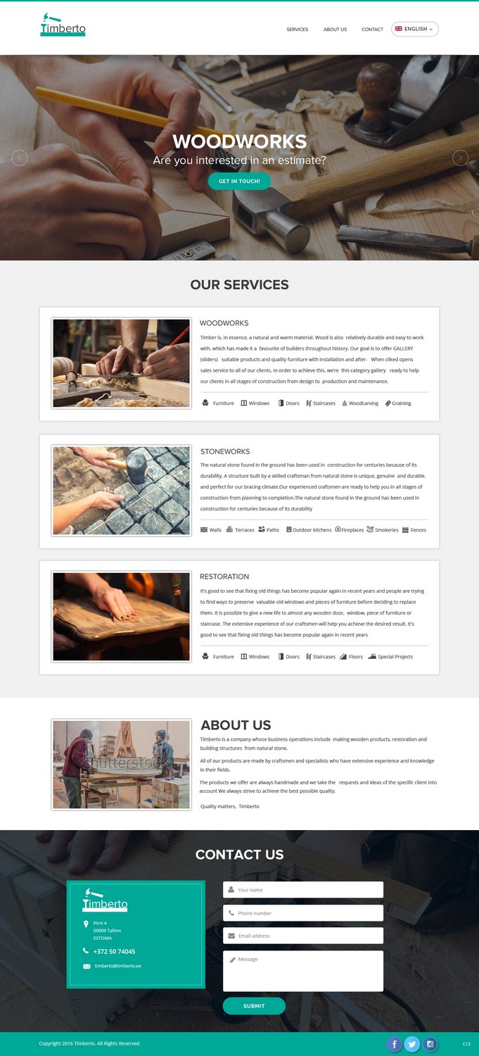 Web Design by pb for this project | Design #10503004
