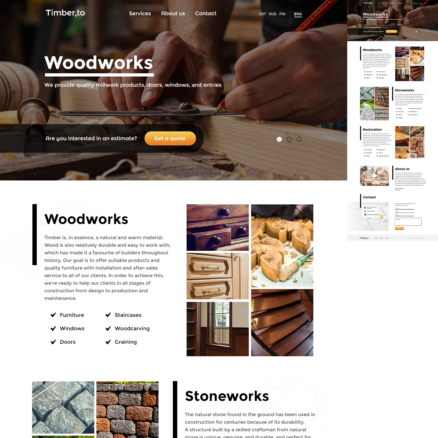 Web Design by FortunateSon for this project | Design #10600583
