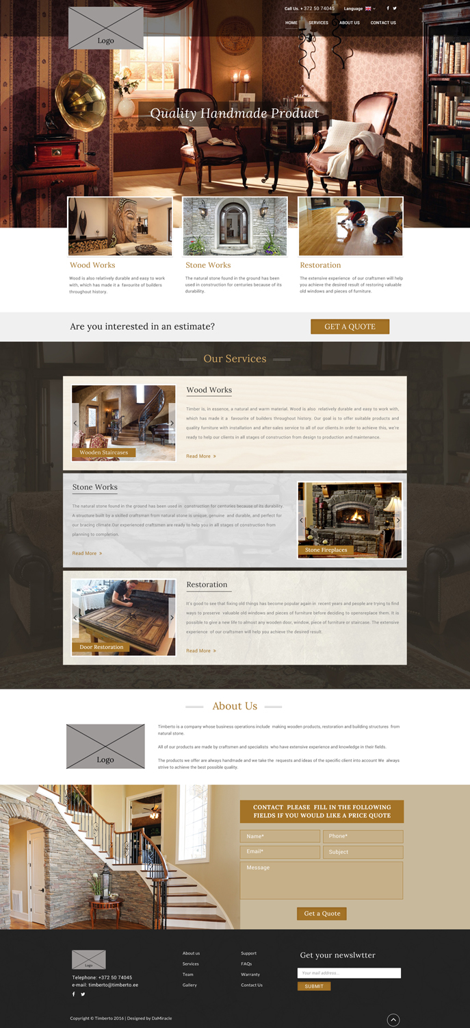 Web Design by Da Miracle for this project | Design #10529002