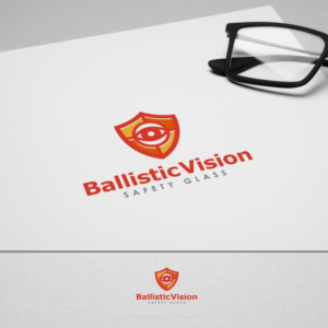Ballistic Vision Safety Glass  Tag line is protect your most important asset, your machinist | Logo Design by madeli