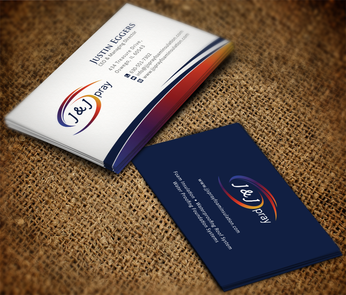 Visitenkarten-Design von MT für J & J Spray | Design #10506791