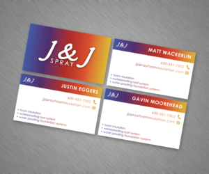 Spray Foam Company Business Card  | Business Card Design by nreimer