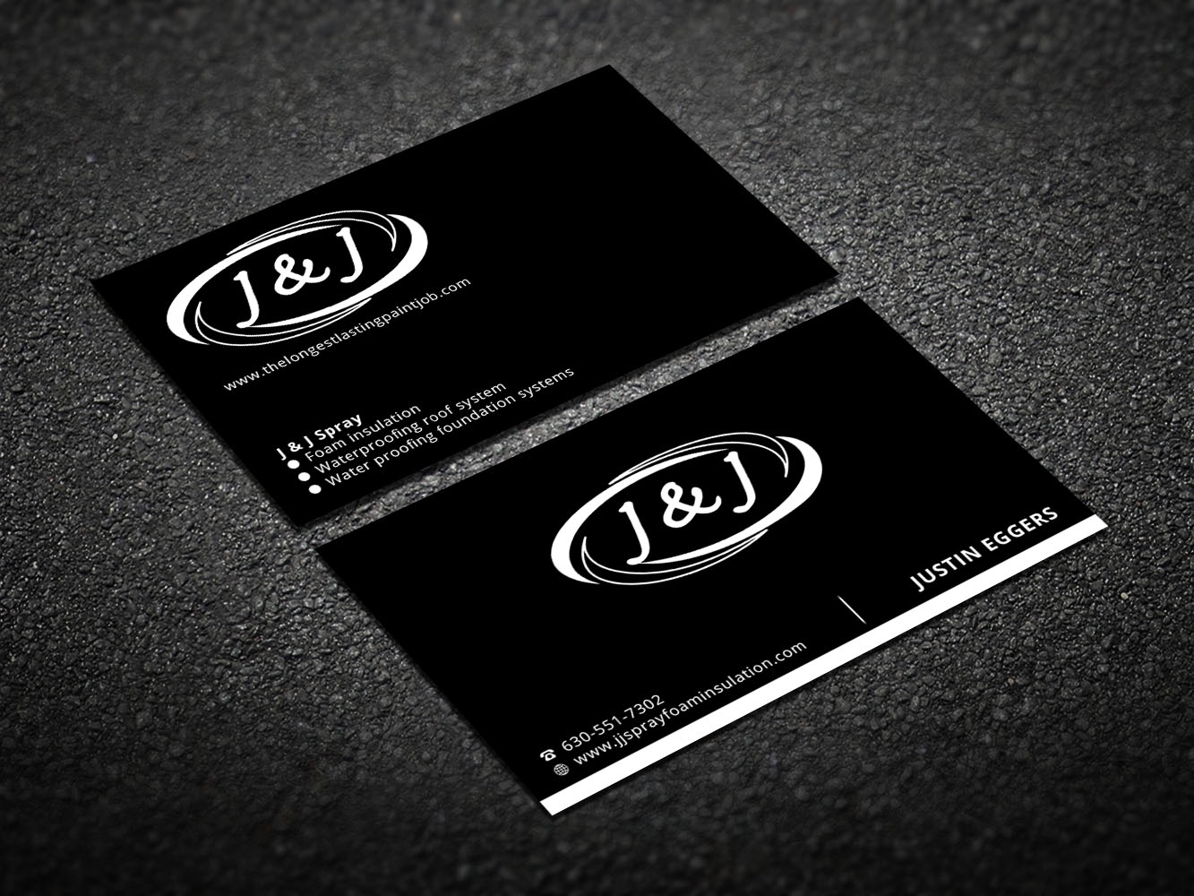 Business Card Design by Verified artistry (Design garden) for J & J Spray | Design #10475392