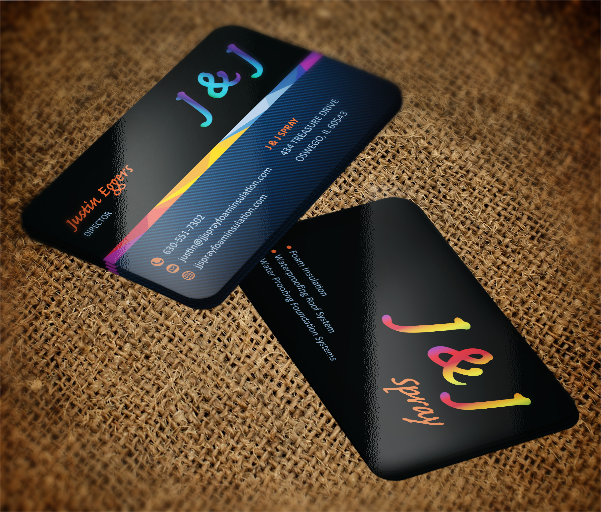 Diseño de Tarjeta de Presentación por Grafactory para J & J Spray | Diseño #10512181