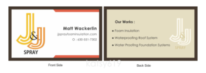 Business Card Design by katsy619 for J & J Spray | Design: #10480336