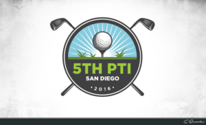  5TH PT INVITATIONAL SAN DIEGO 2016/ OR USE ONLY 5TH PTI 2016 OR V PTI SAN DIEG0 2016 | Logo Design by gekgrfx