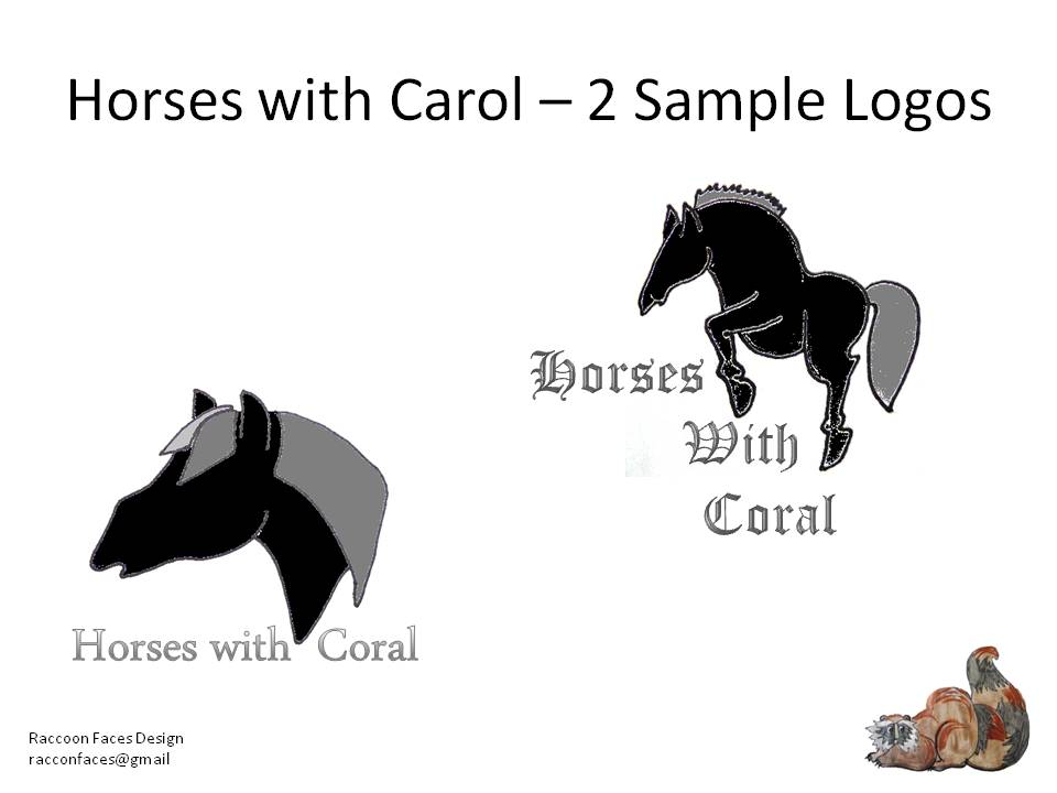 Logo Design by Raccoon Faces Design Studio for Horses with Coral | Design #2211681