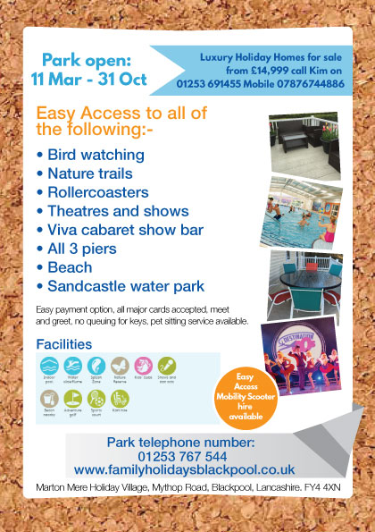 Flyer Design by Lou Sharp for Family Holidays Blackpool Ltd | Design #10530116