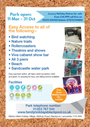 Flyer Design by Lou Sharp for Family Holidays Blackpool Ltd | Design: #10530116
