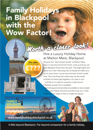 Flyer Design by the artworks for Family Holidays Blackpool Ltd | Design #10523095