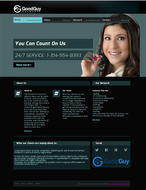 Web Design by Dave Lung for Good Guy Network | Design #2268748