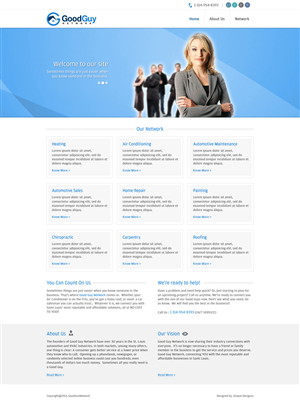 Diseño Web por UniqueDesignz para Good Guy Network | Diseño: #2246956
