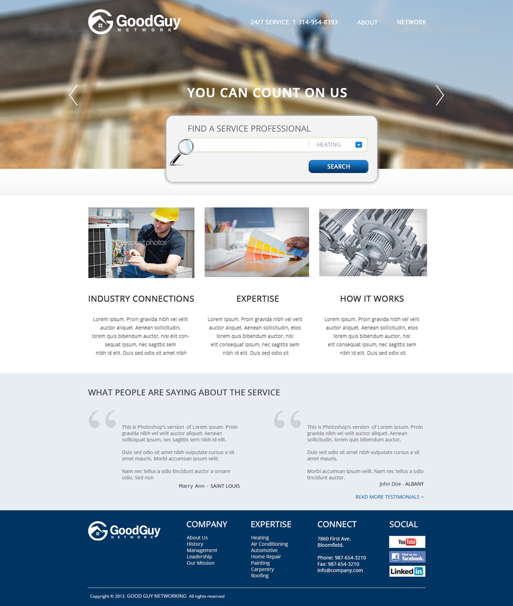 Web Design par ctbors pour Good Guy Network | Design #2232266