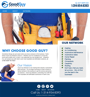 Web Design by jeckx2 for Good Guy Network | Design #2273589