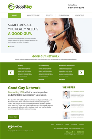Web Design by HSwebmasters for Good Guy Network | Design #2273615