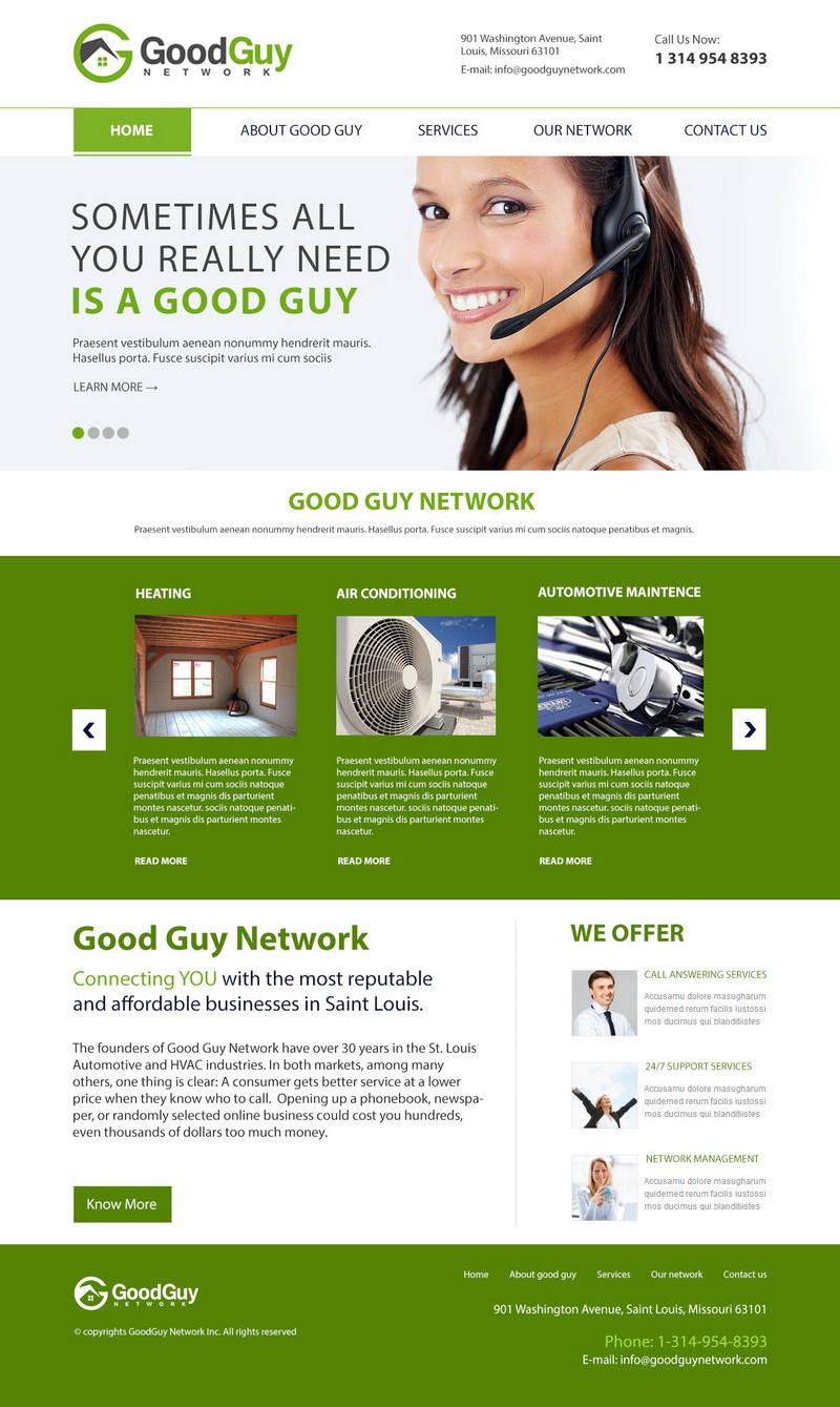 Web Design by HSwebmasters for Good Guy Network | Design #2277489