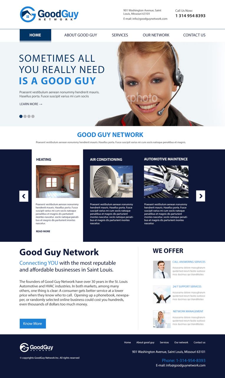 Diseño Web por HSwebmasters para Good Guy Network | Diseño #2277535
