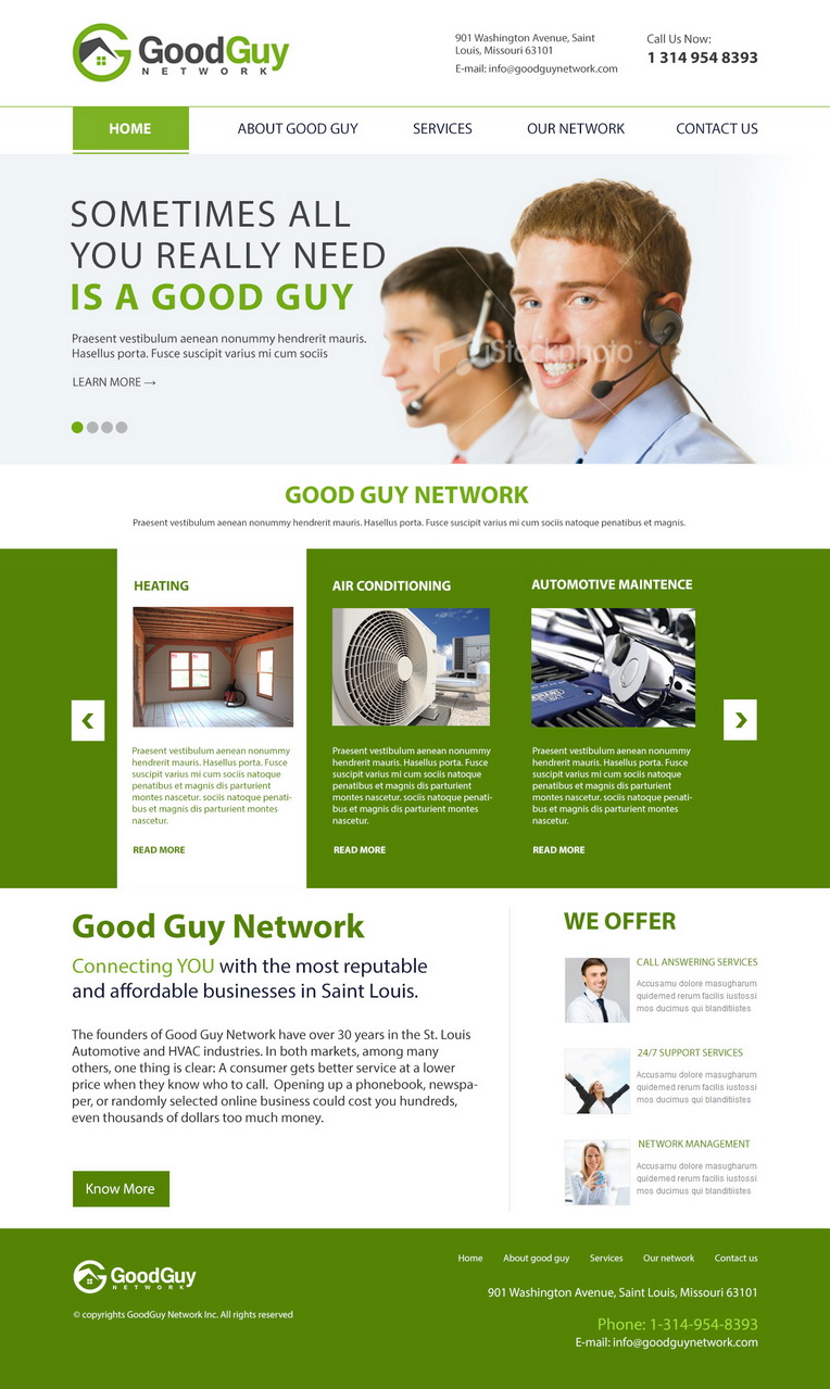 Diseño Web por HSwebmasters para Good Guy Network | Diseño #2277544