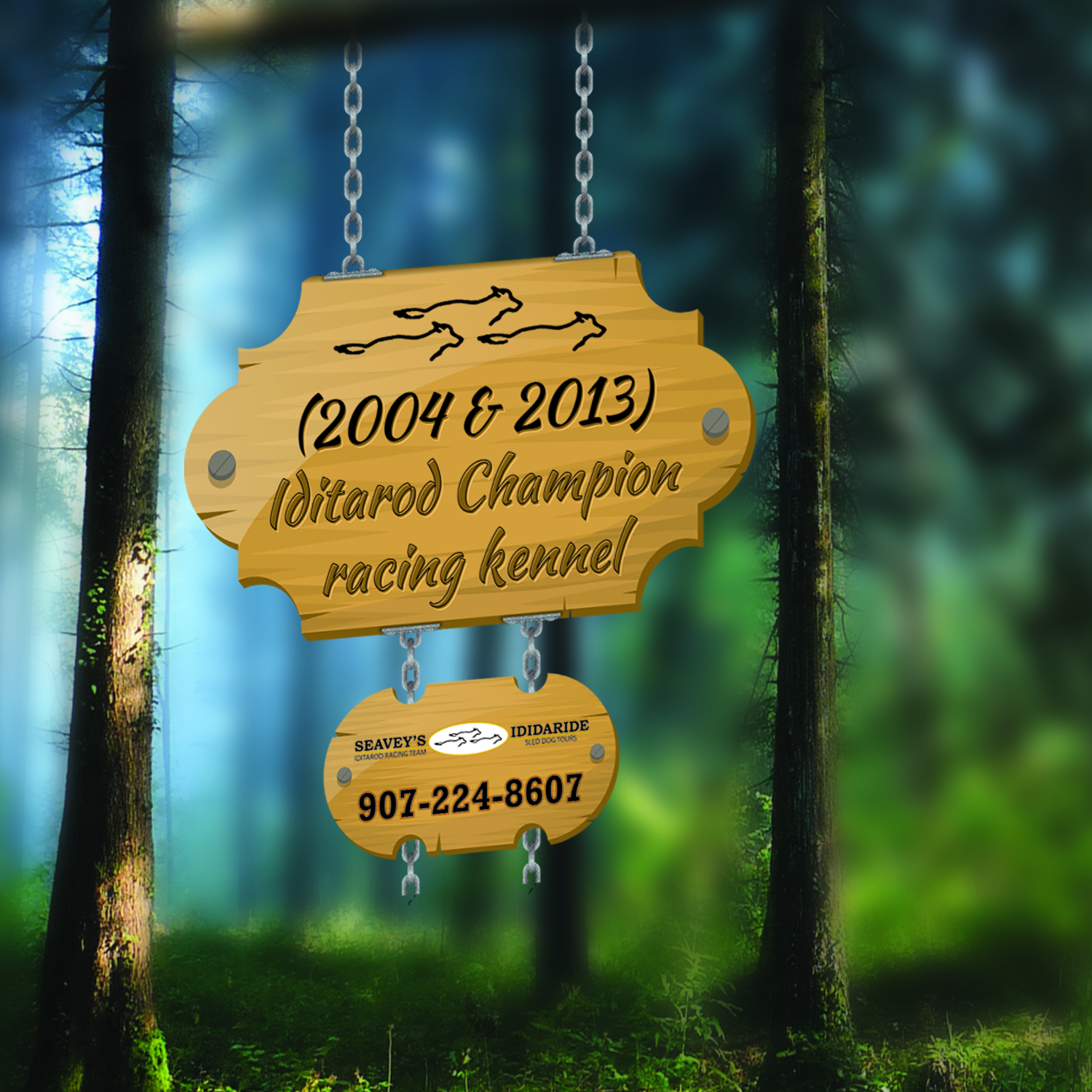 Schilder-Design von Kreative Fingers für IdidaRide Sled Dog Tours, Inc. | Design #10469989