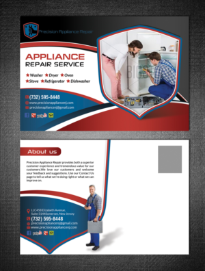 Diseño de Postal por creative.bugs para Precision Appliance Repair, LLC | Diseño: #10503951
