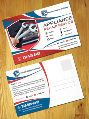 Postcard Design by innovative earth for Precision Appliance Repair, LLC | Design #10512441