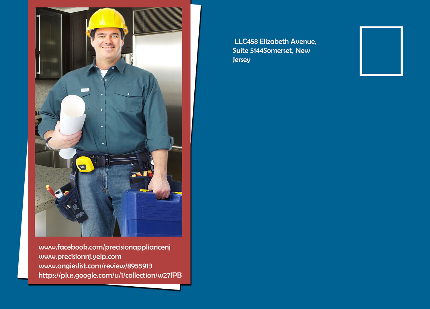 Postcard Design by Essam worlds Pen  for Precision Appliance Repair, LLC | Design #10502518