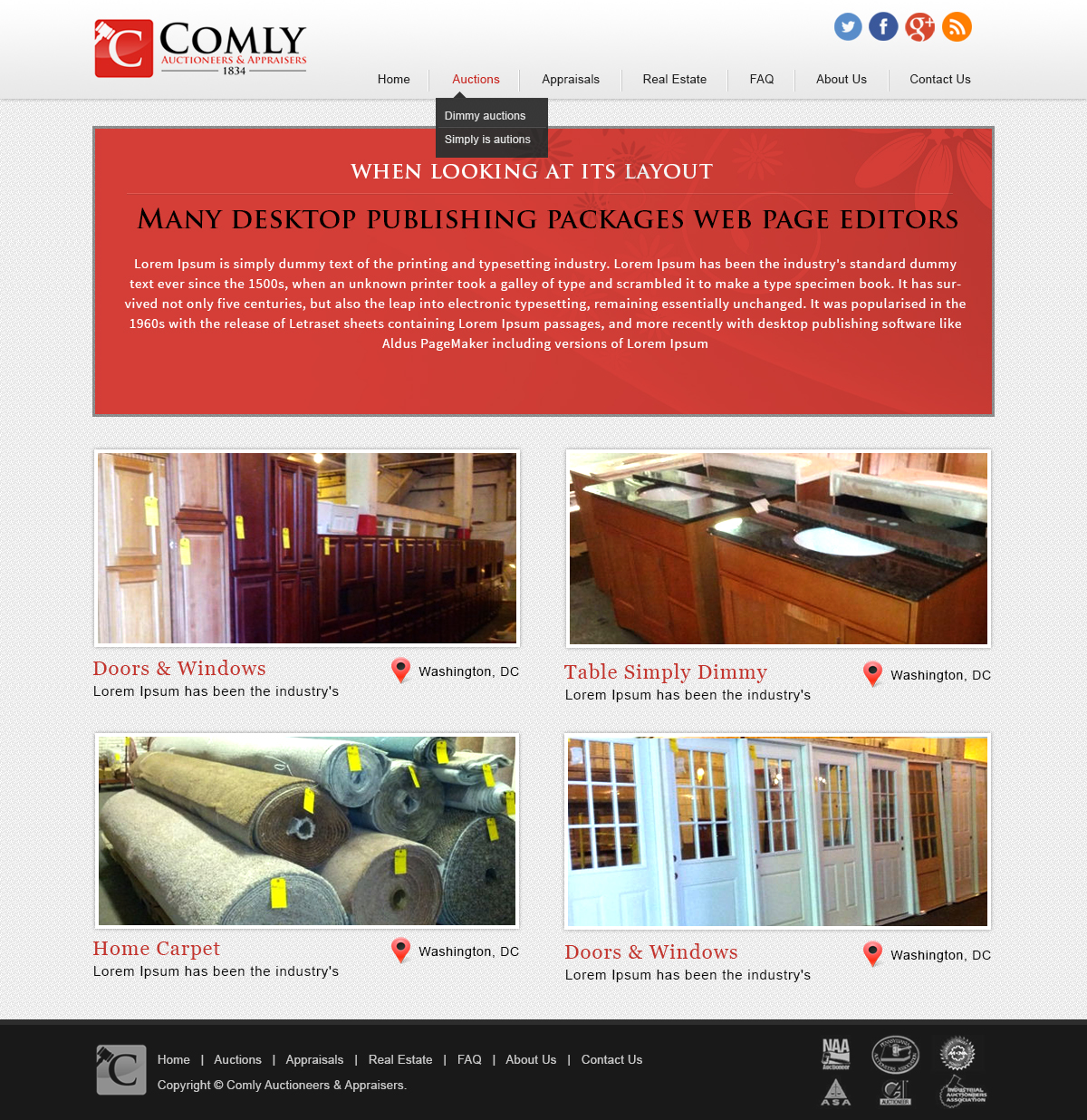 Wordpress Design by webxvision for AuctionServices.com, Inc. | Design #2209335