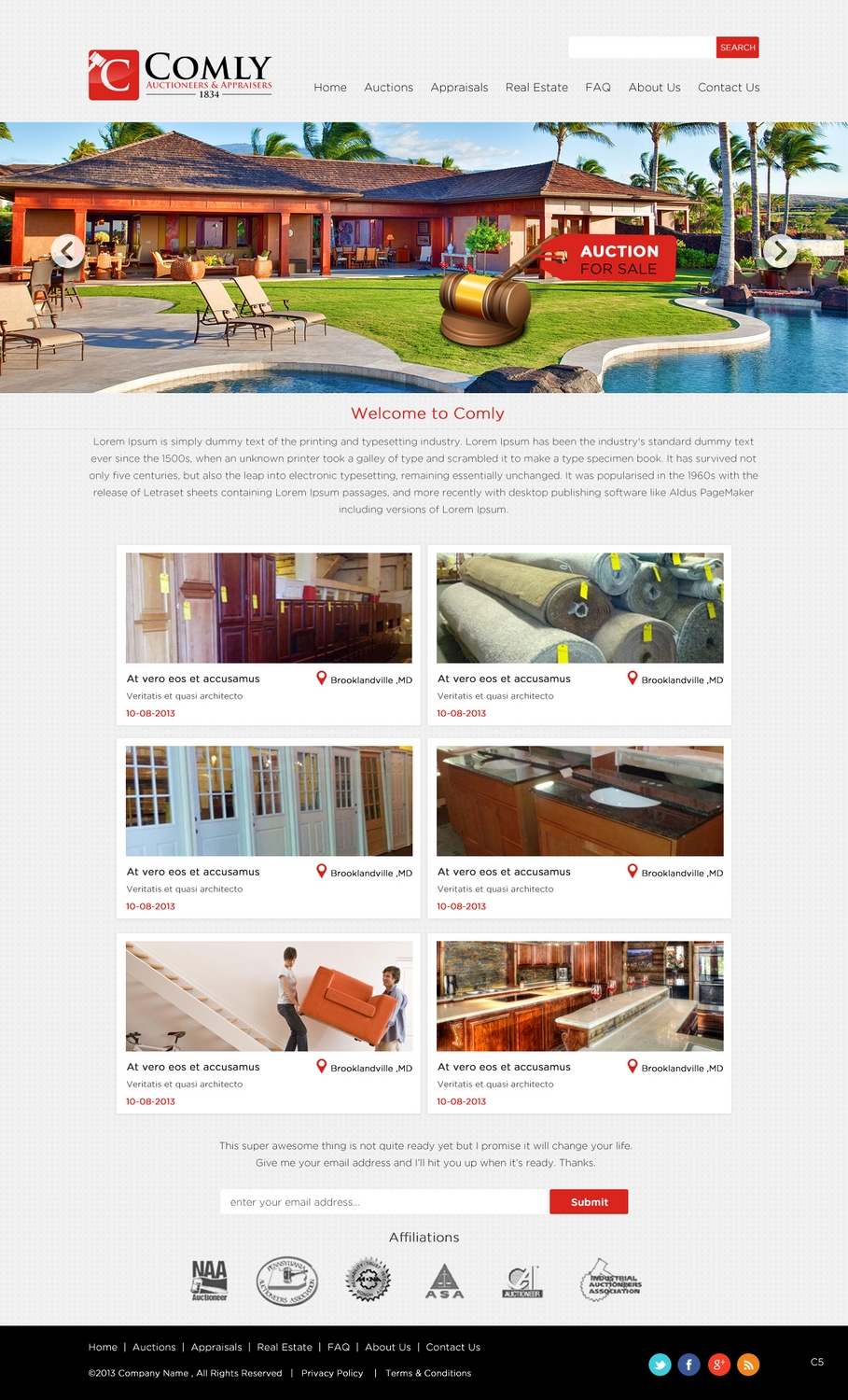 Wordpress Design by pb for AuctionServices.com, Inc. | Design #2202998