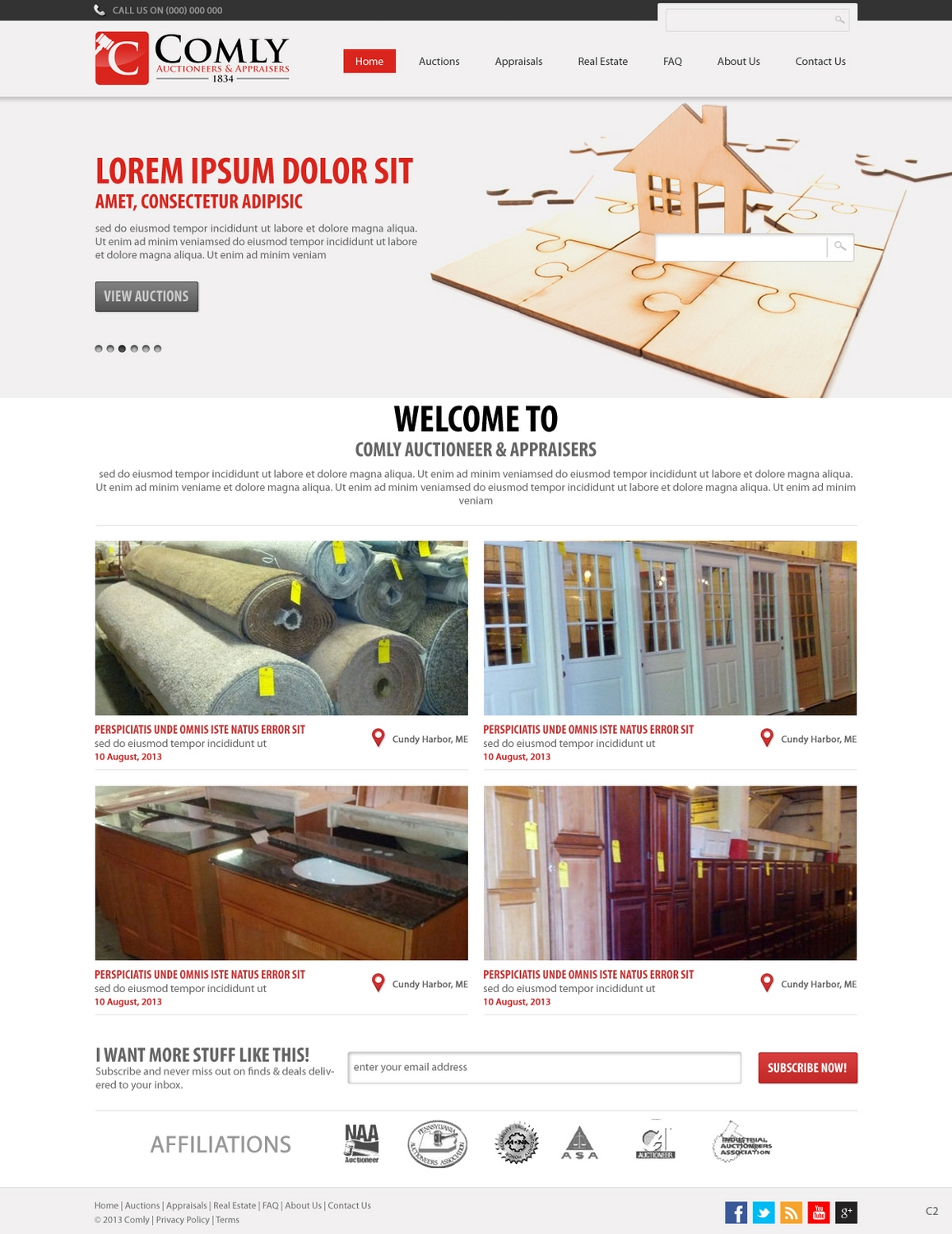 WordPress-Design von pb für AuctionServices.com, Inc. | Design #2203000