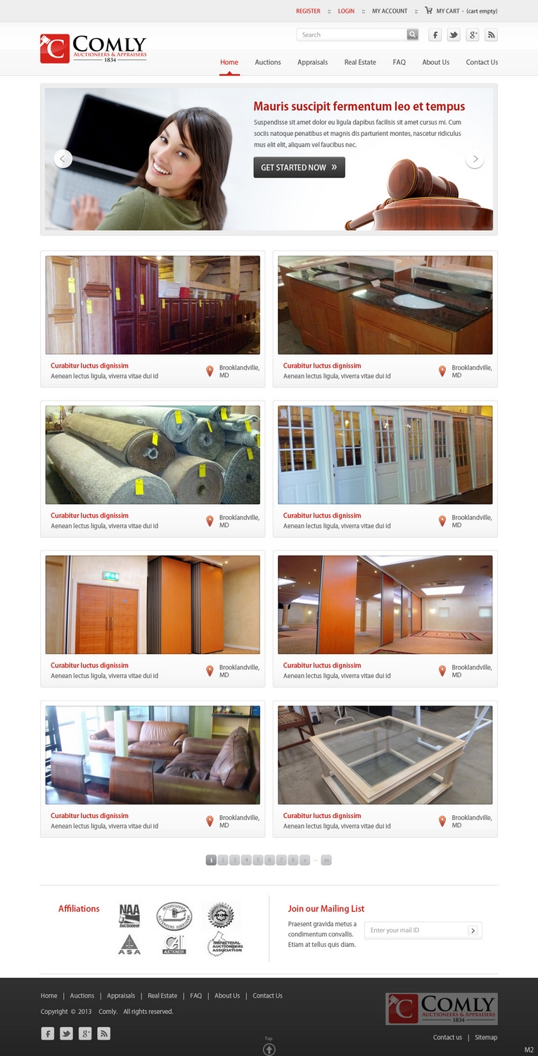 Wordpress Design by pb for AuctionServices.com, Inc. | Design #2203003