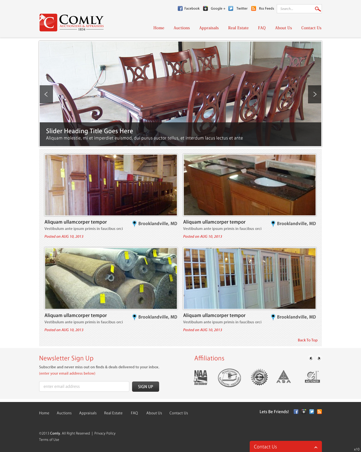 WordPress-Design von pb für AuctionServices.com, Inc. | Design #2205894