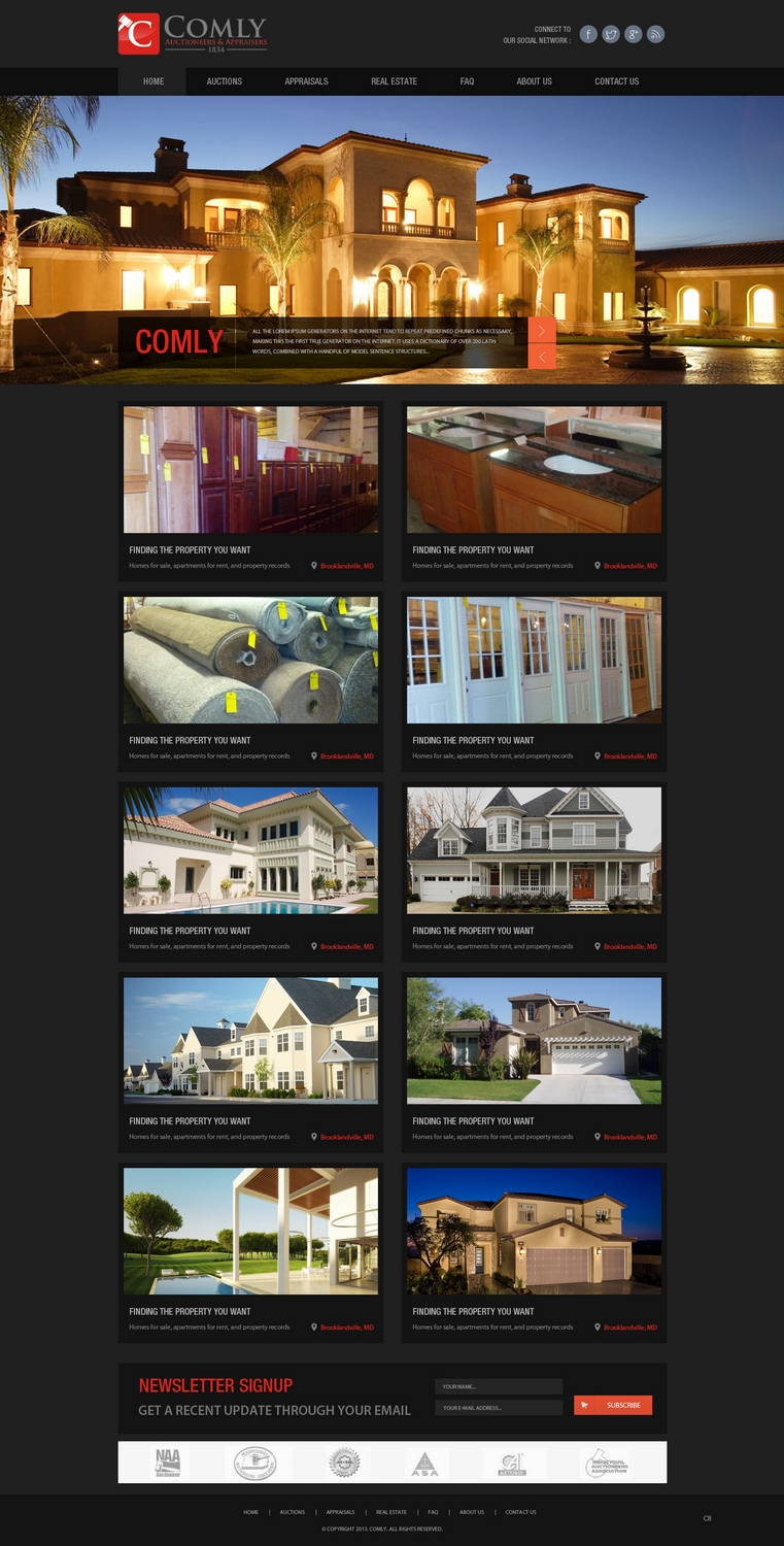 WordPress-Design von pb für AuctionServices.com, Inc. | Design #2211987