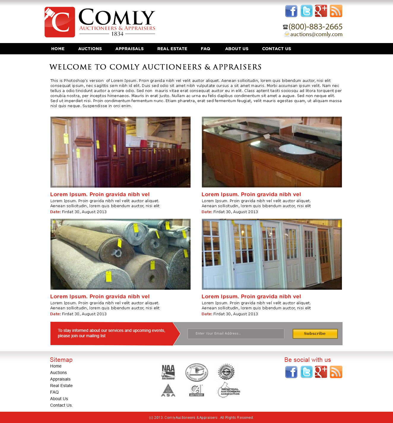 WordPress-Design von Tanvir für AuctionServices.com, Inc. | Design #2208344