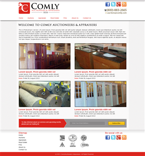 Wordpress Design by Tanvir for AuctionServices.com, Inc. | Design #2210250