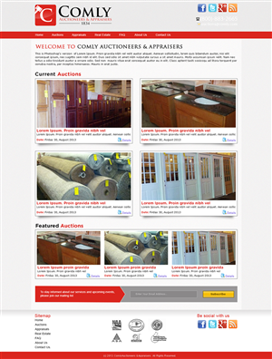 Wordpress Design by Tanvir for AuctionServices.com, Inc. | Design: #2212237
