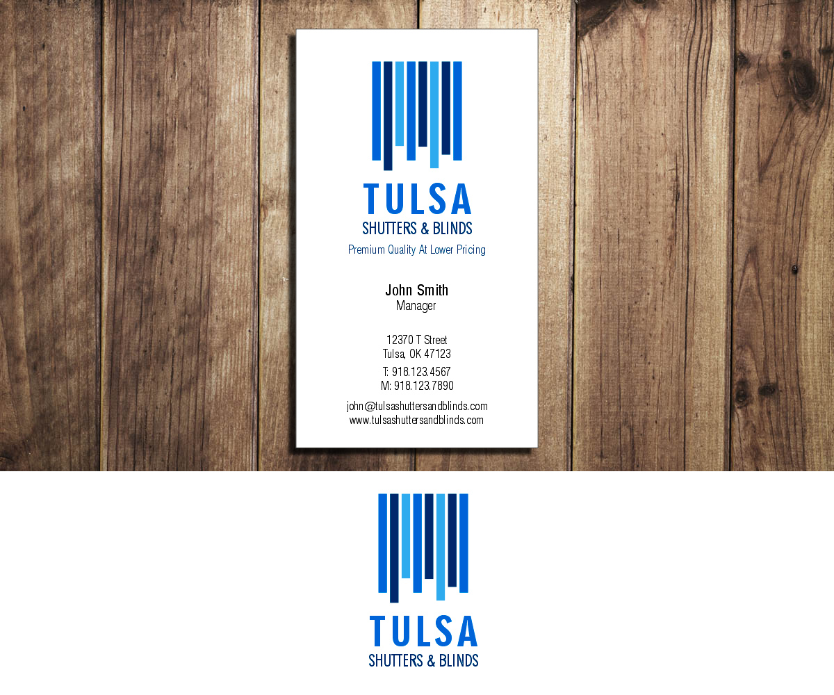 Logo-Design von DZINO für Tulsa Shutters & Blinds | Design #10510136
