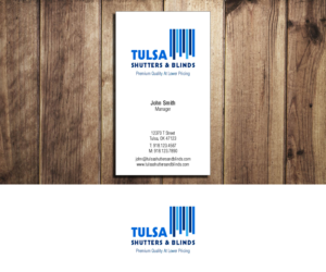 Logo Design by DZINO for Tulsa Shutters & Blinds | Design: #10510140