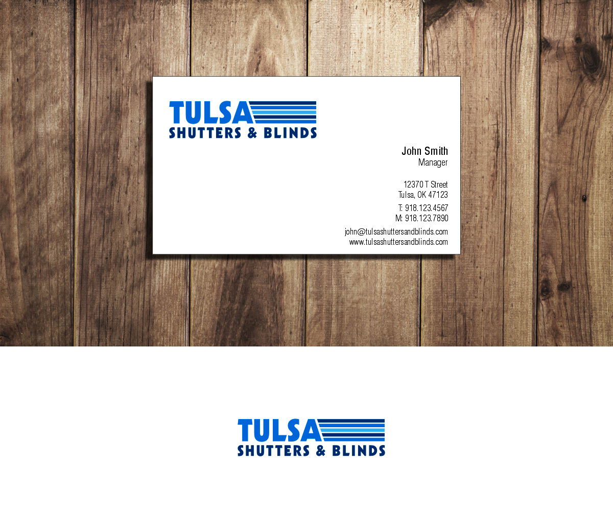 Logo Design by DZINO for Tulsa Shutters & Blinds | Design #10510148