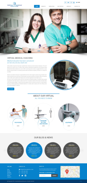 Web Design by pb for Virtual Medical Coaching Limited | Design: #10486530
