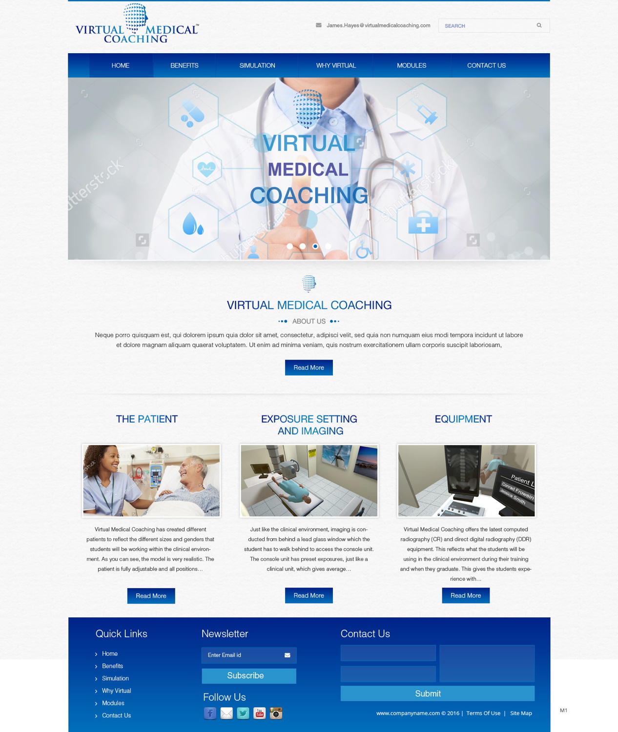 Web Design by pb for Virtual Medical Coaching Limited | Design #10486531