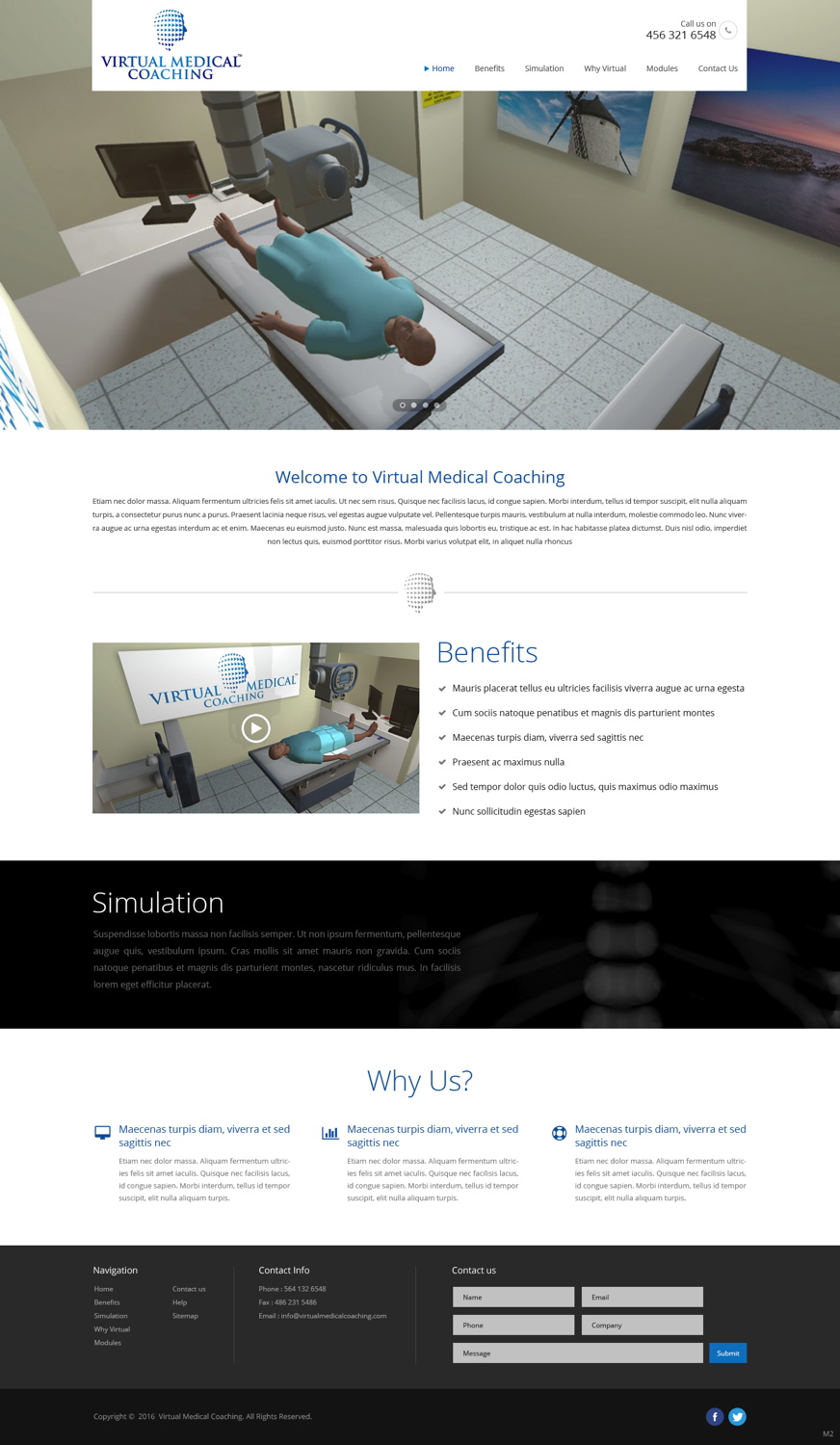 Web Design by pb for Virtual Medical Coaching Limited | Design #10486533