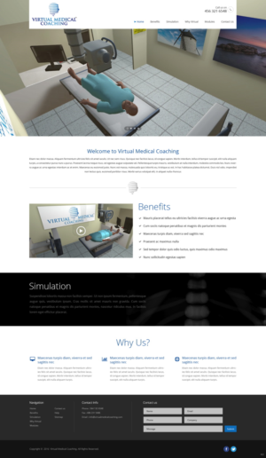 Web Design by pb for Virtual Medical Coaching Limited | Design: #10486533