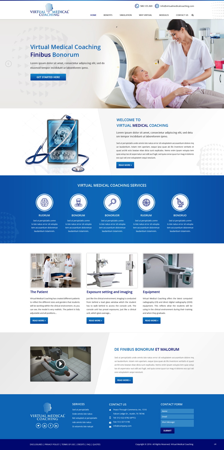 Diseño Web por pb para Virtual Medical Coaching Limited | Diseño #10486538