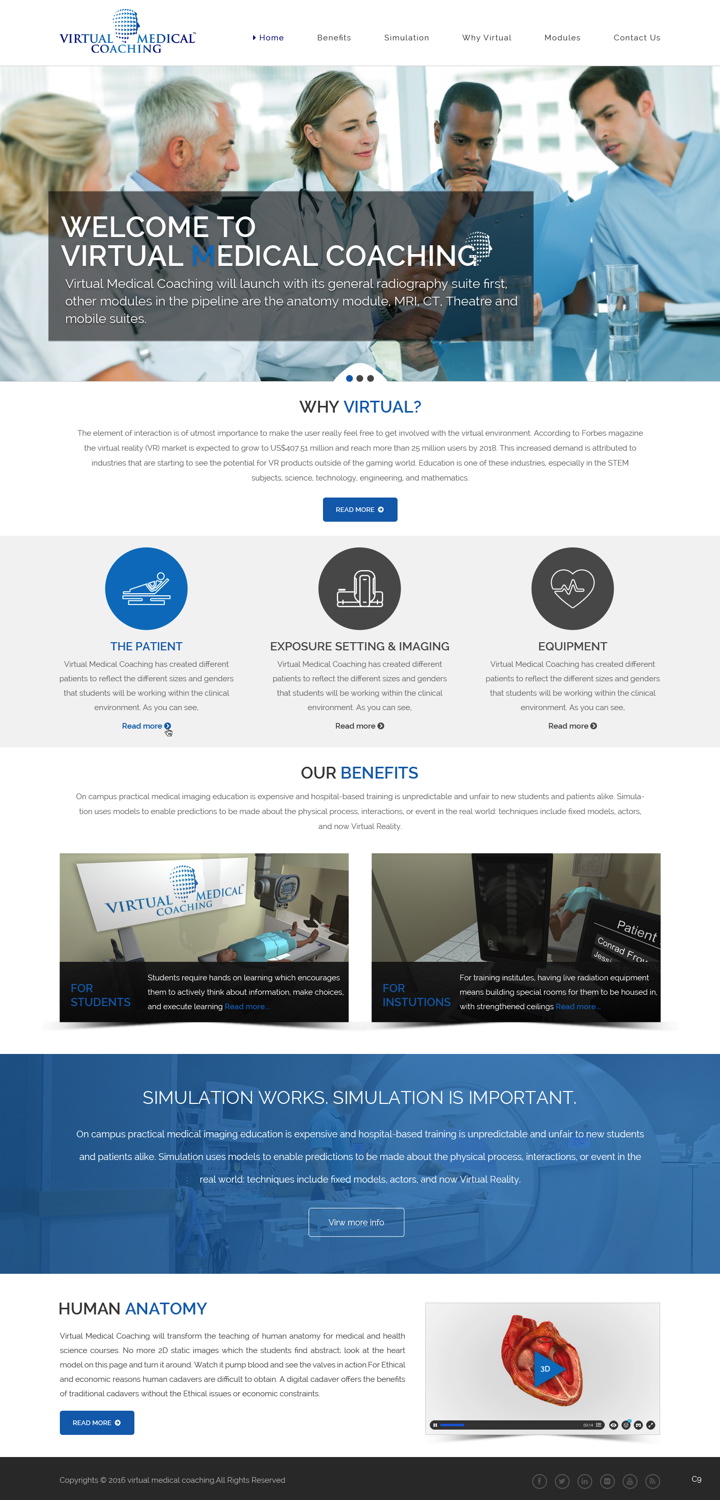 Diseño Web por pb para Virtual Medical Coaching Limited | Diseño #10486541